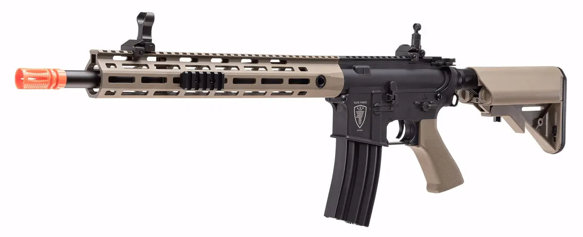 New Elite Force M4 Cfrx M-Lok W/Built-In Eyetrace And Smart Mosfet - Blk/Fde Airsoft Aeg Rifle! 1