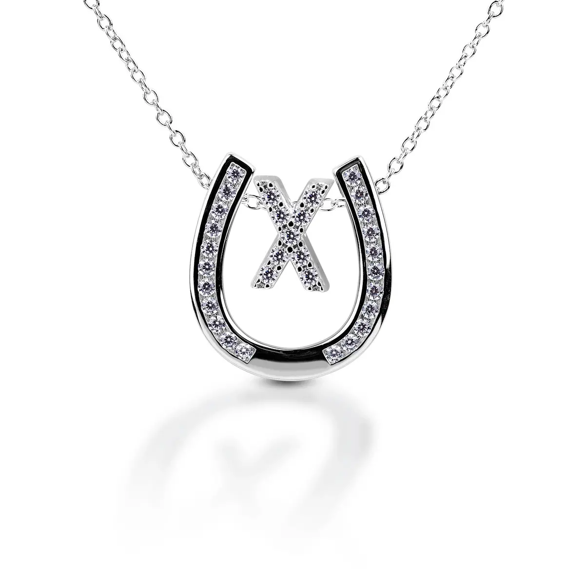 Kelly Herd Personalised Initial Horseshoe Necklace 24
