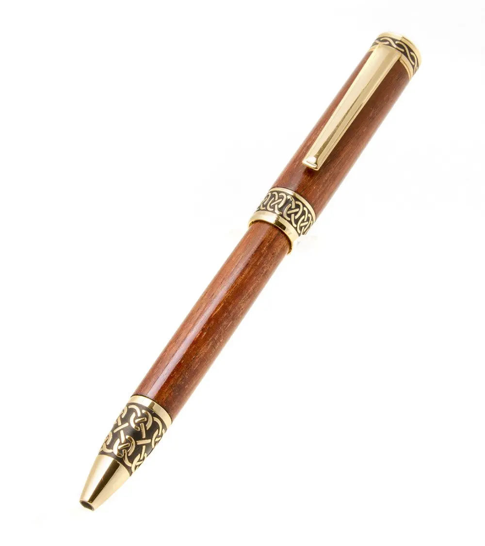 Koa Sculpted Chain Ballpoint Pen 2