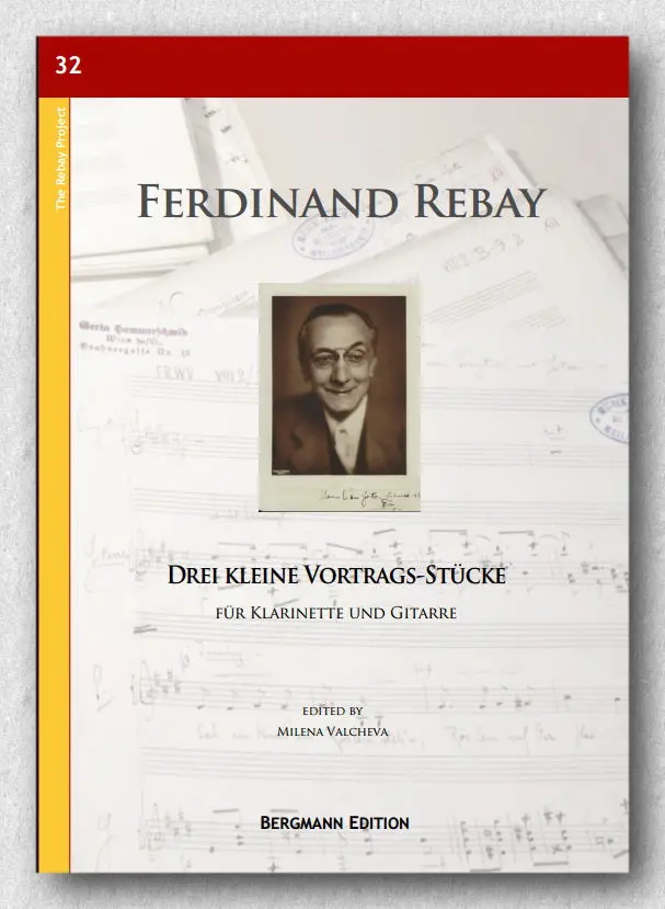 Rebay [032], Drei Kleine Vortrags-Stücke Für Klarinette Und Gitarre 1