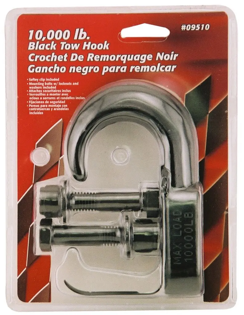 Erickson 10,000 Lb. Black Tow Hook 1