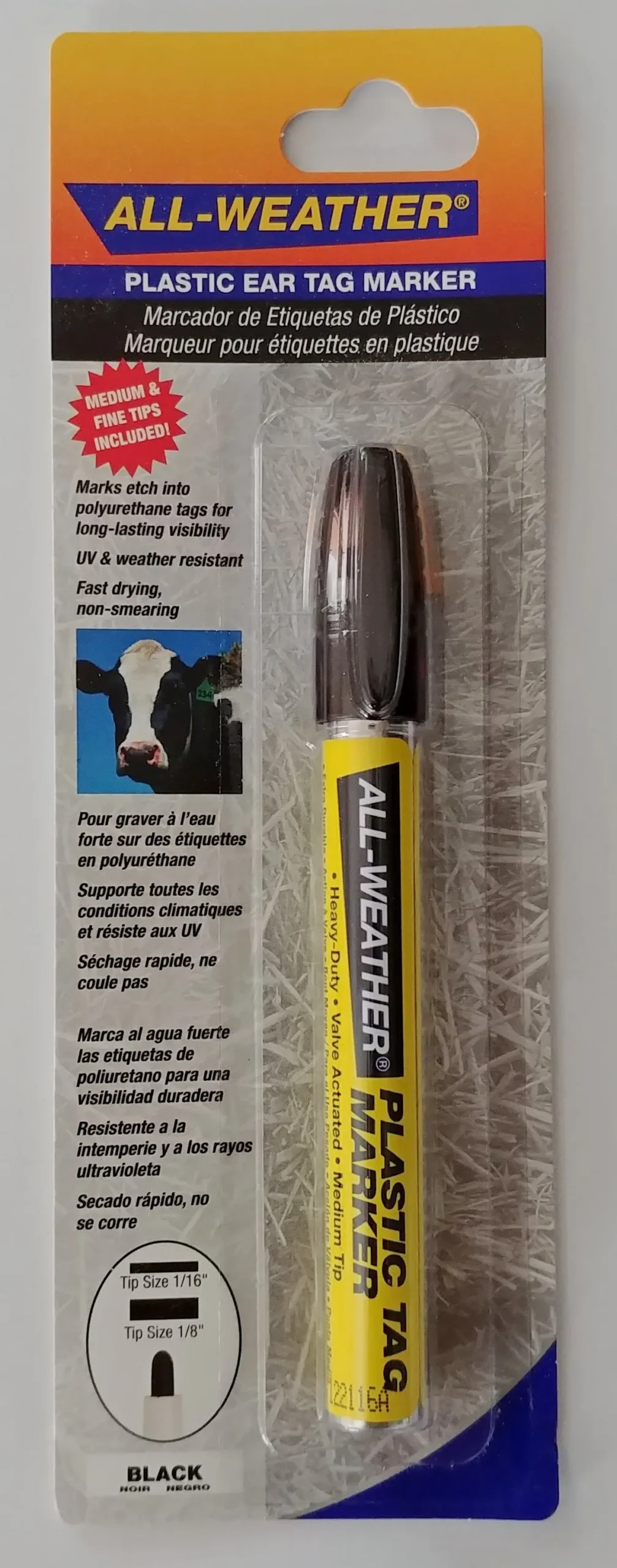 All-Weather Long Life Tag Marking Pen Black 1