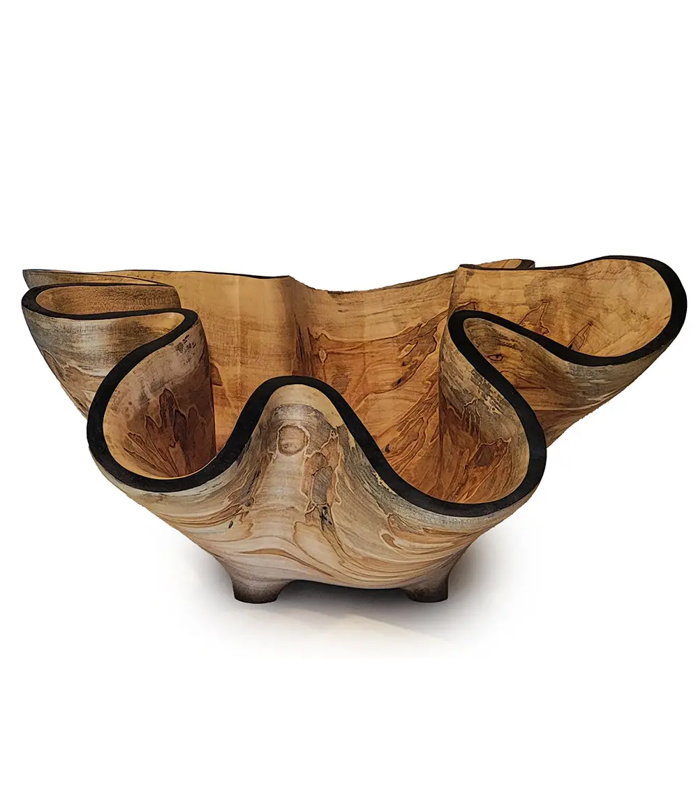 Carved Vessel "Blue Ambrosia Ii" By Andy Dipietro 1