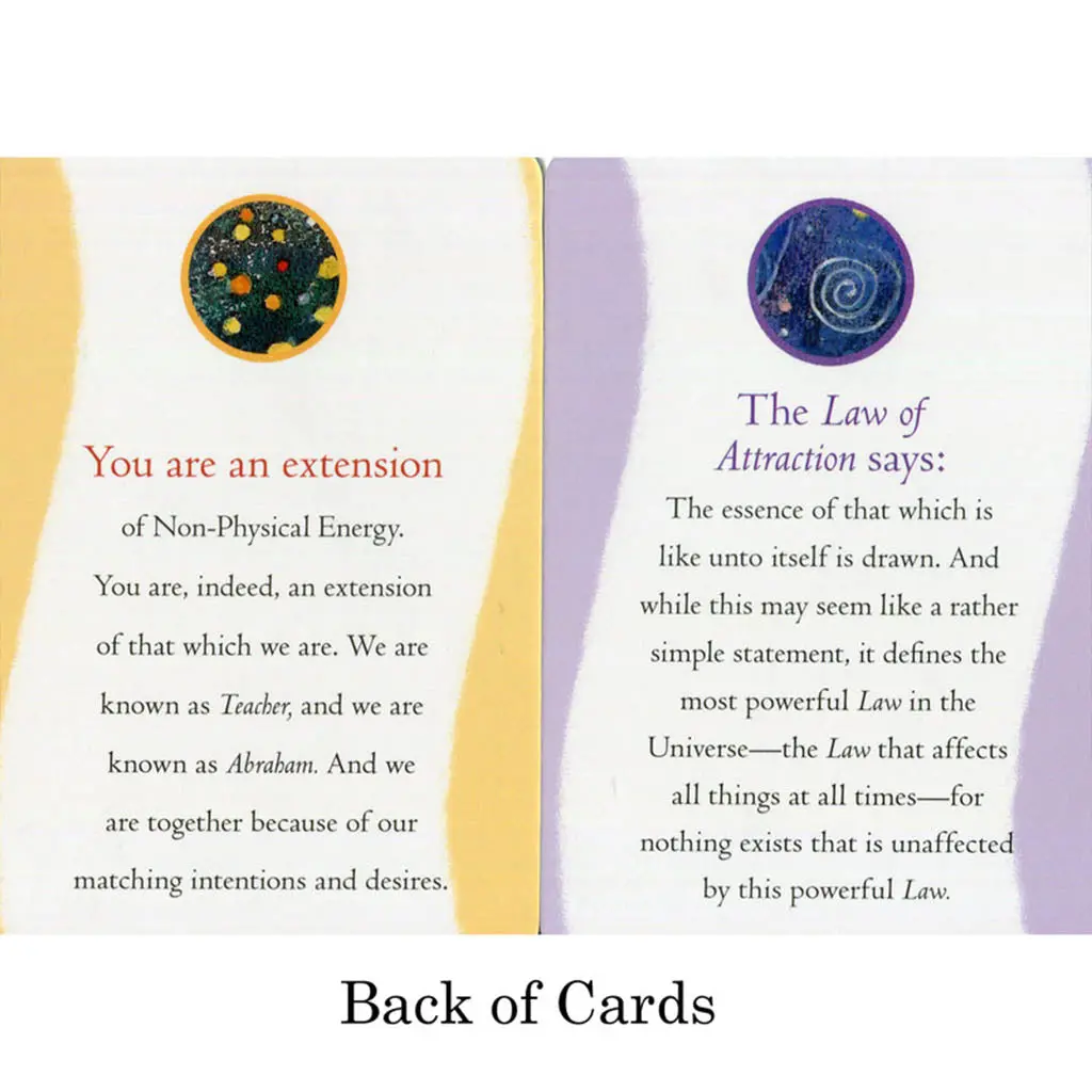 The Law Of Attraction Cards - Oracle Cards Abraham Hicks 2