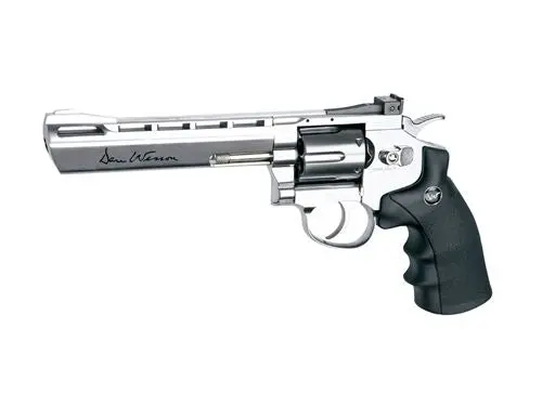 Asg Dan Wesson 6" Revolver Silver Co2 Airgun .177 1