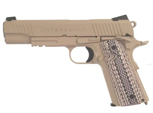 Colt M45a1 Full Metal  Fully Licensed Co2 Blowback By Kwc (Tan) 1