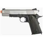 Colt M45a1 Full Metal  Fully Licensed Co2 Blowback By Kwc  (Black-Sliver) 1
