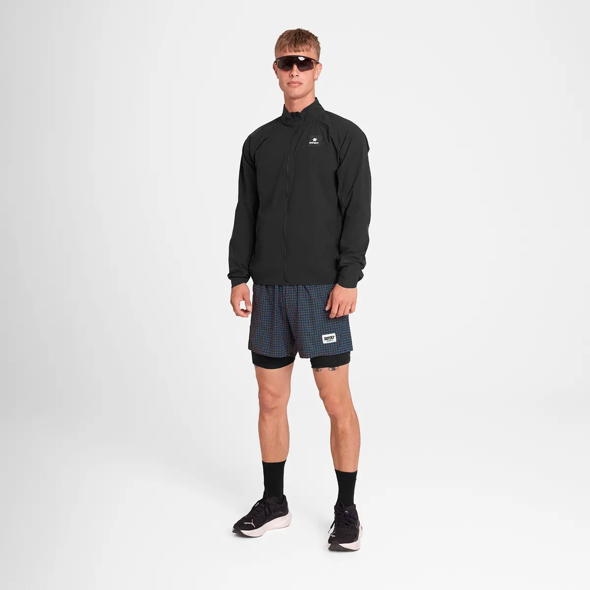 Houndstooth Pace 2 In 1 Shorts 5'' 2