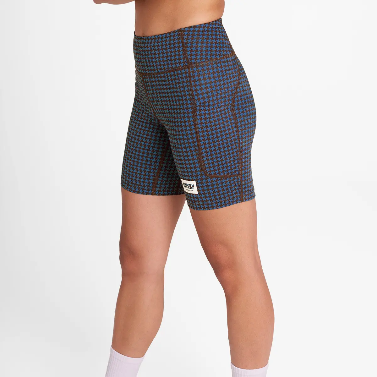 Houndstooth Combat+ Short Tights 7" 1
