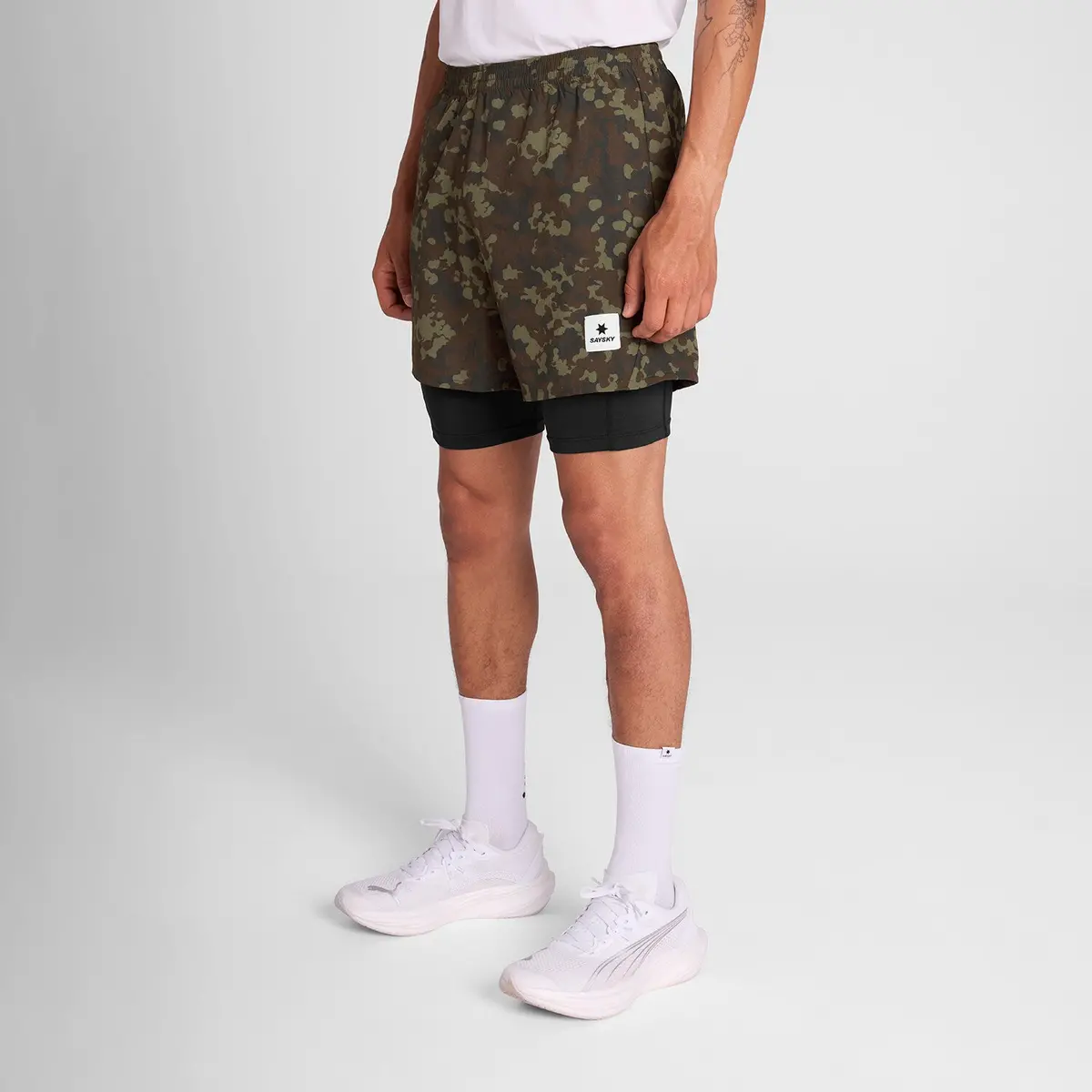 Camo Pace 2 In 1 Shorts 5'' 1