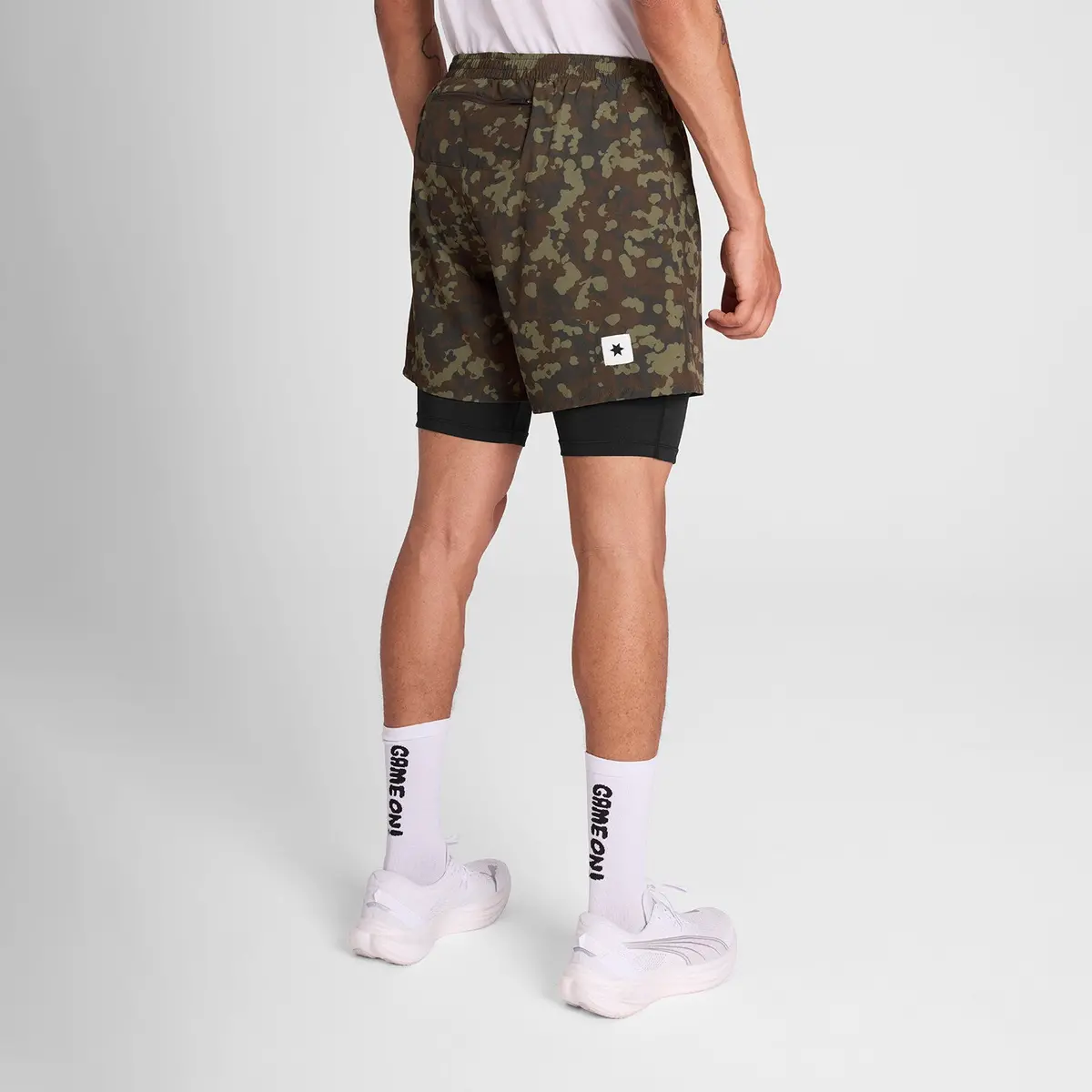 Camo Pace 2 In 1 Shorts 5'' 3