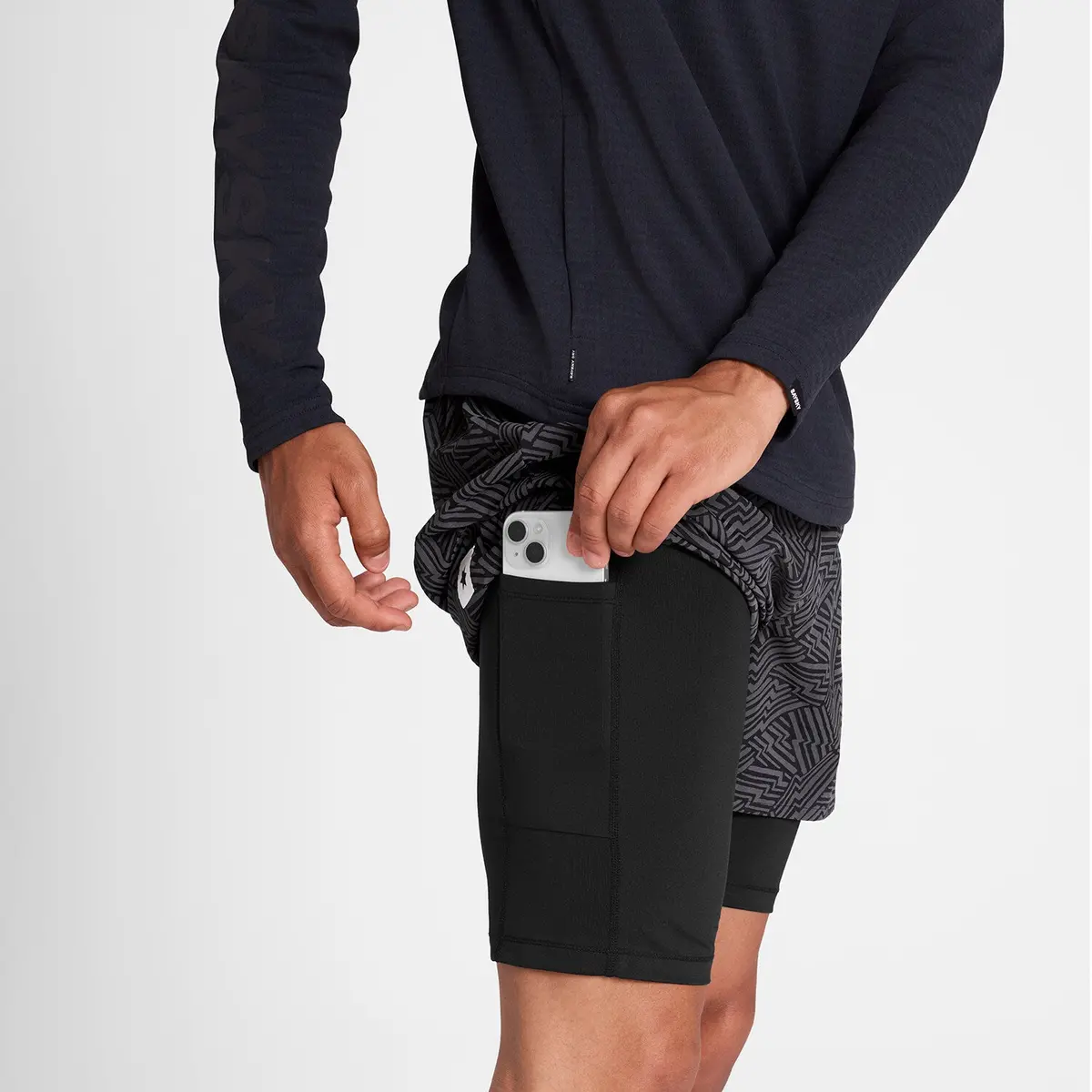 Reflective Pace 2 In 1 Shorts 5'' 5