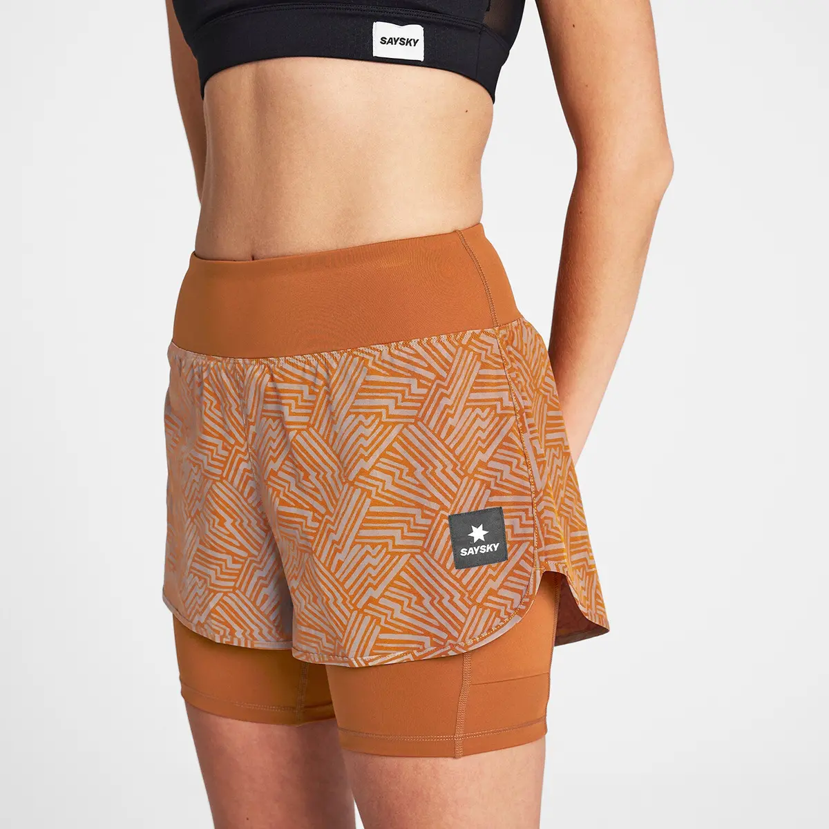 Reflective Pace 2 In 1 Shorts 3" 1