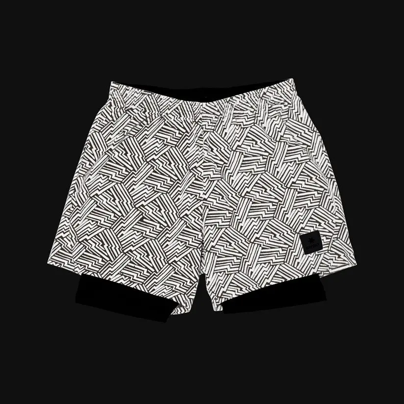 Reflective Pace 2 In 1 Shorts 5'' 2