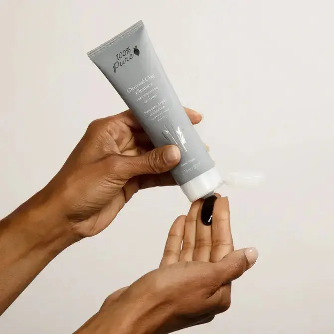 Charcoal Clay Cleanser - 100% Pure 2