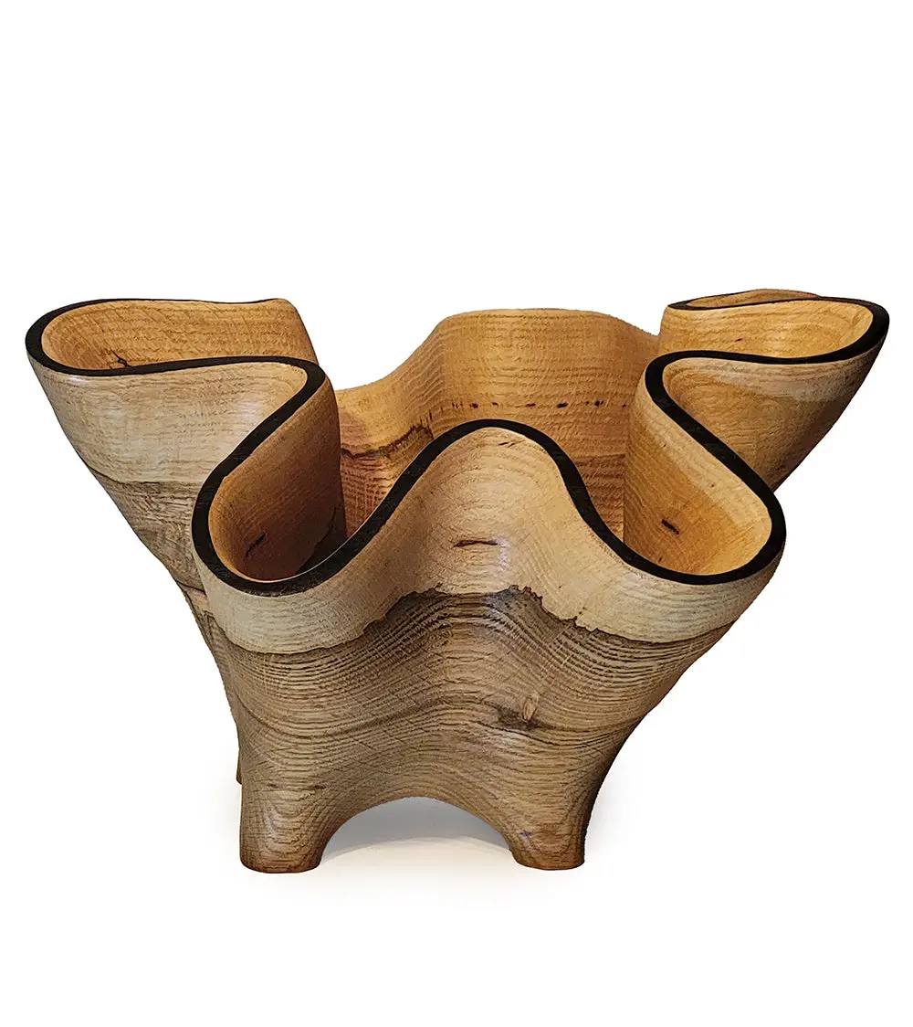Carved Vessel "White Oak Bowl" By Andy Dipietro 1