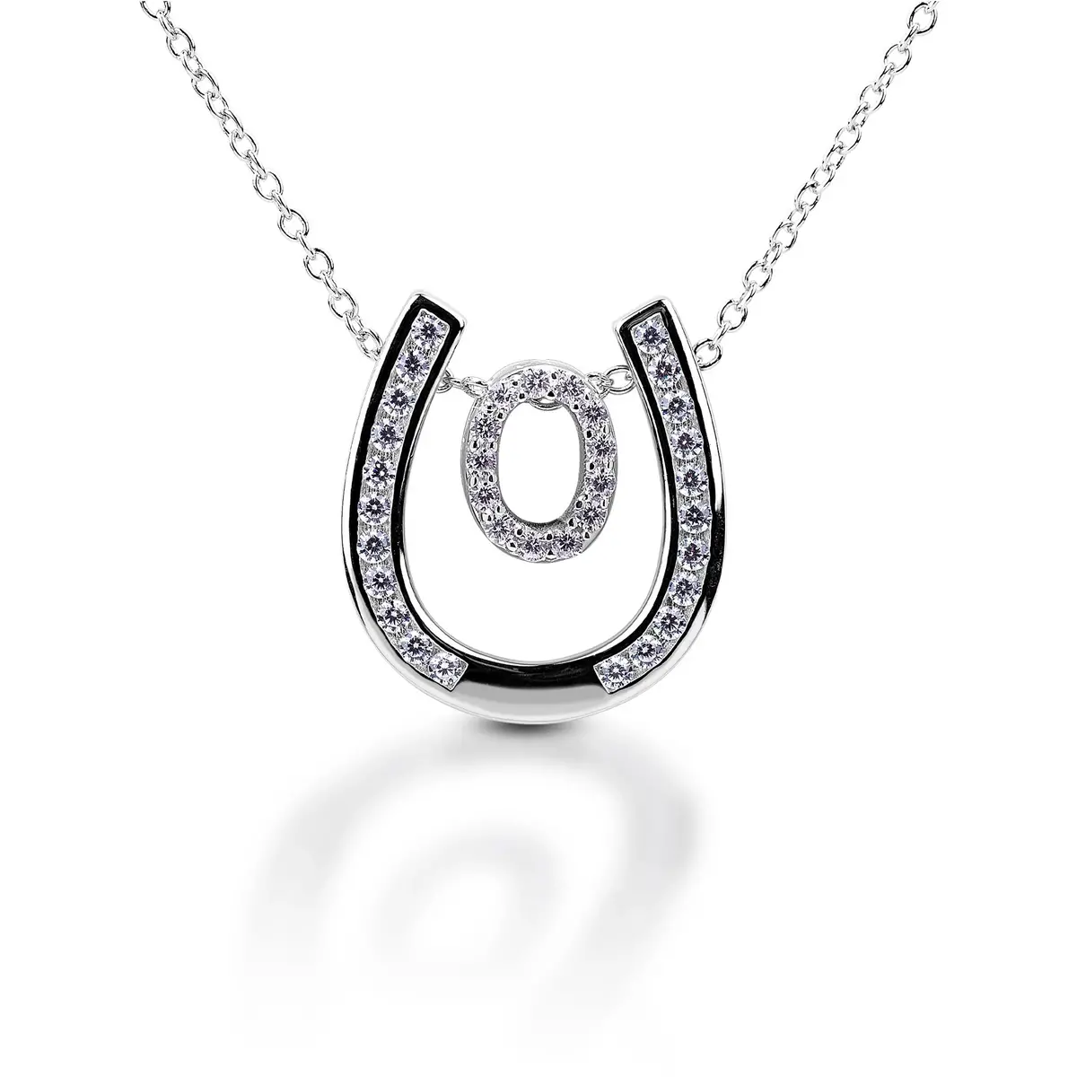 Kelly Herd Personalised Initial Horseshoe Necklace 15