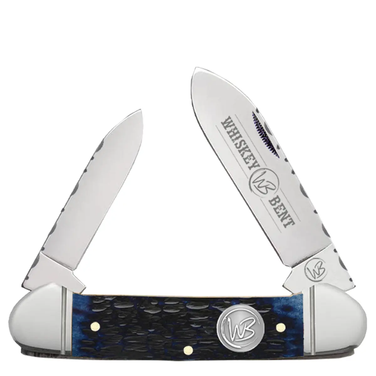 Whiskey Bent Canoe Pocket Knife Filework - Blueberry 1