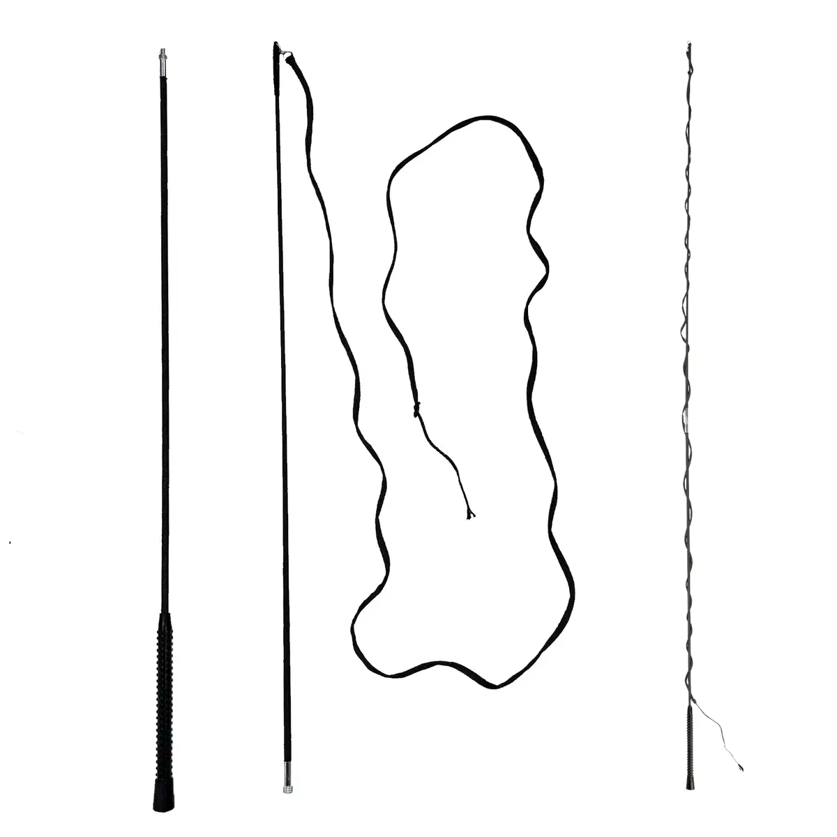 Toptac Lunge Whip 2-Part Black 180Cm 1