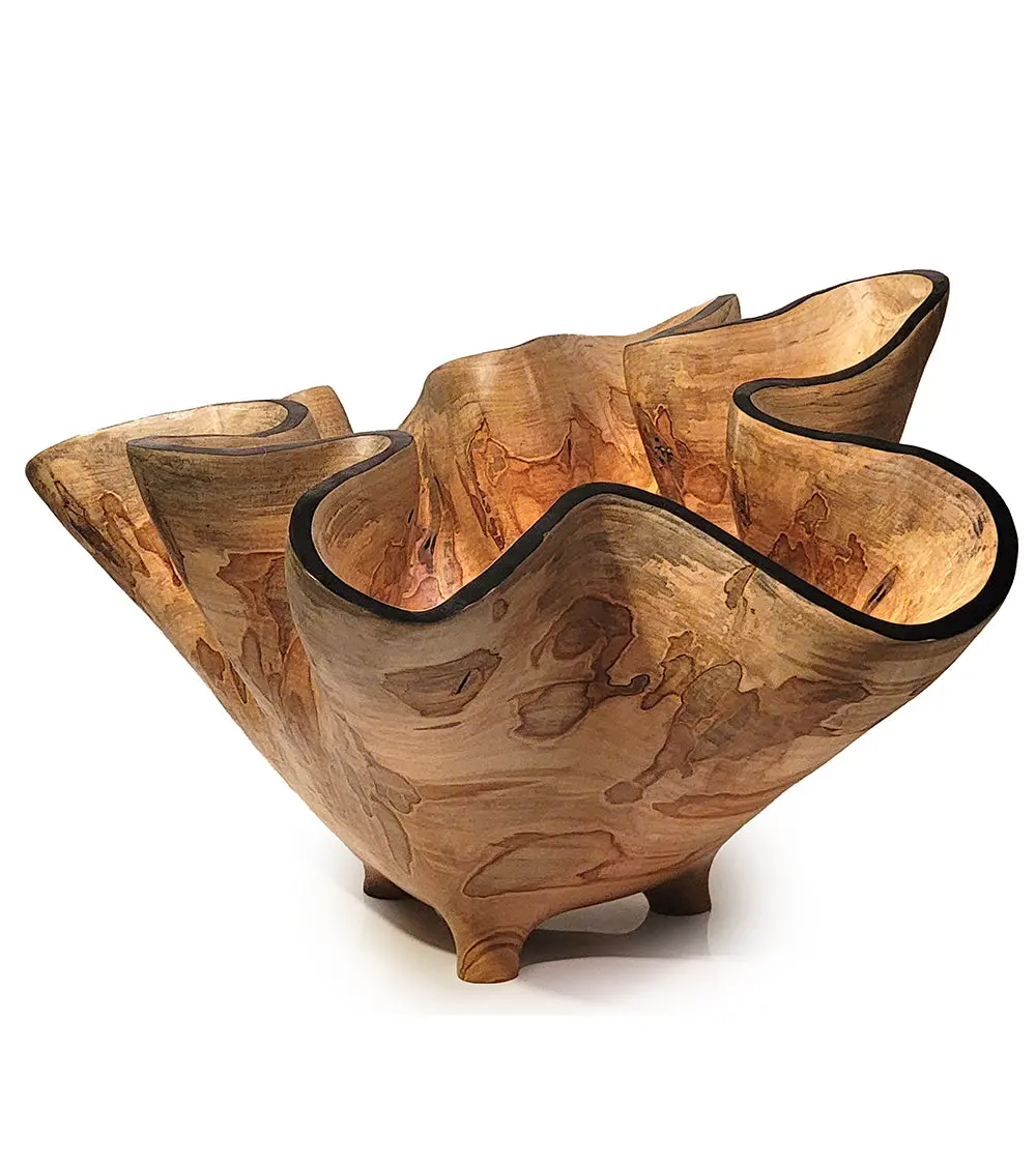 Carved Vessel "Blue Ambrosia" By Andy Dipietro 1