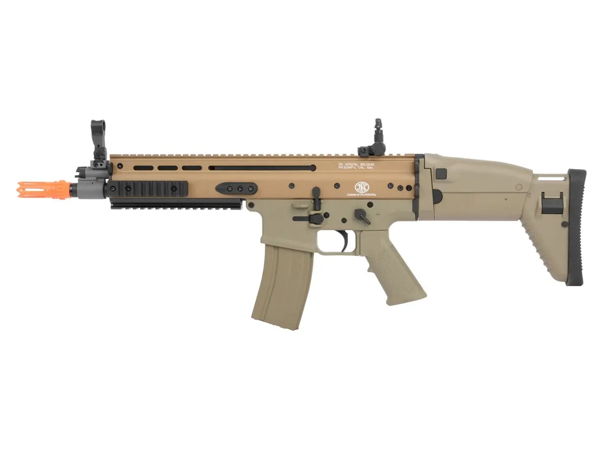 Fn Scar-L Aeg W- Battery And Charger - Tan 1