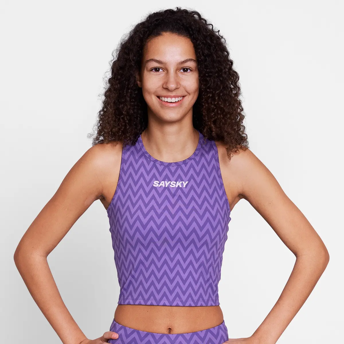 Zig Zag Combat Crop Top 1