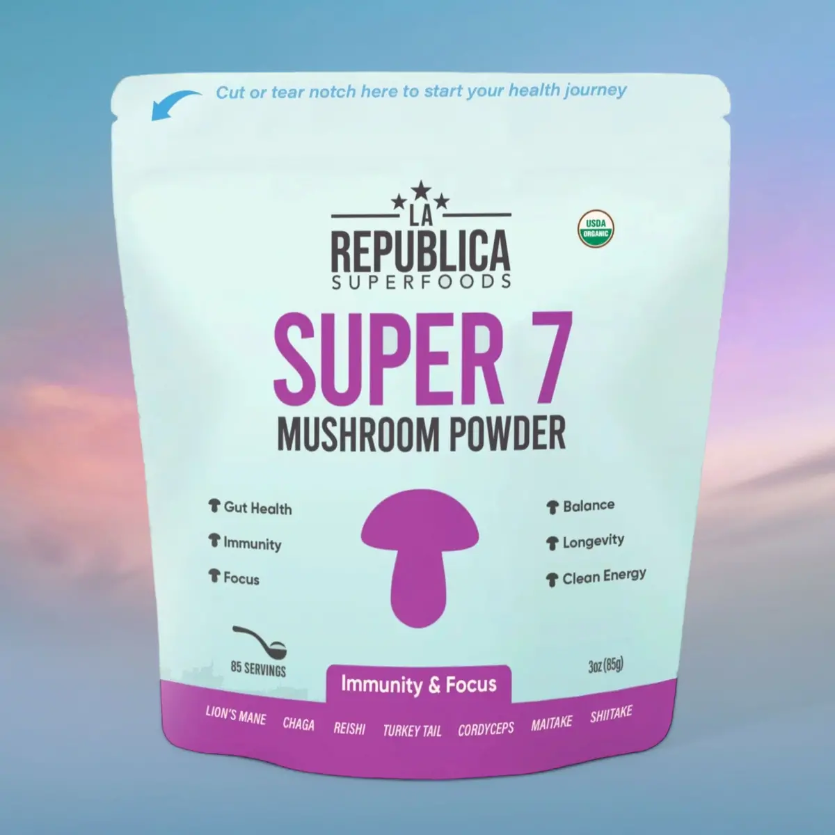 Super 7 Mushroom Extract Powder - La Republica 1