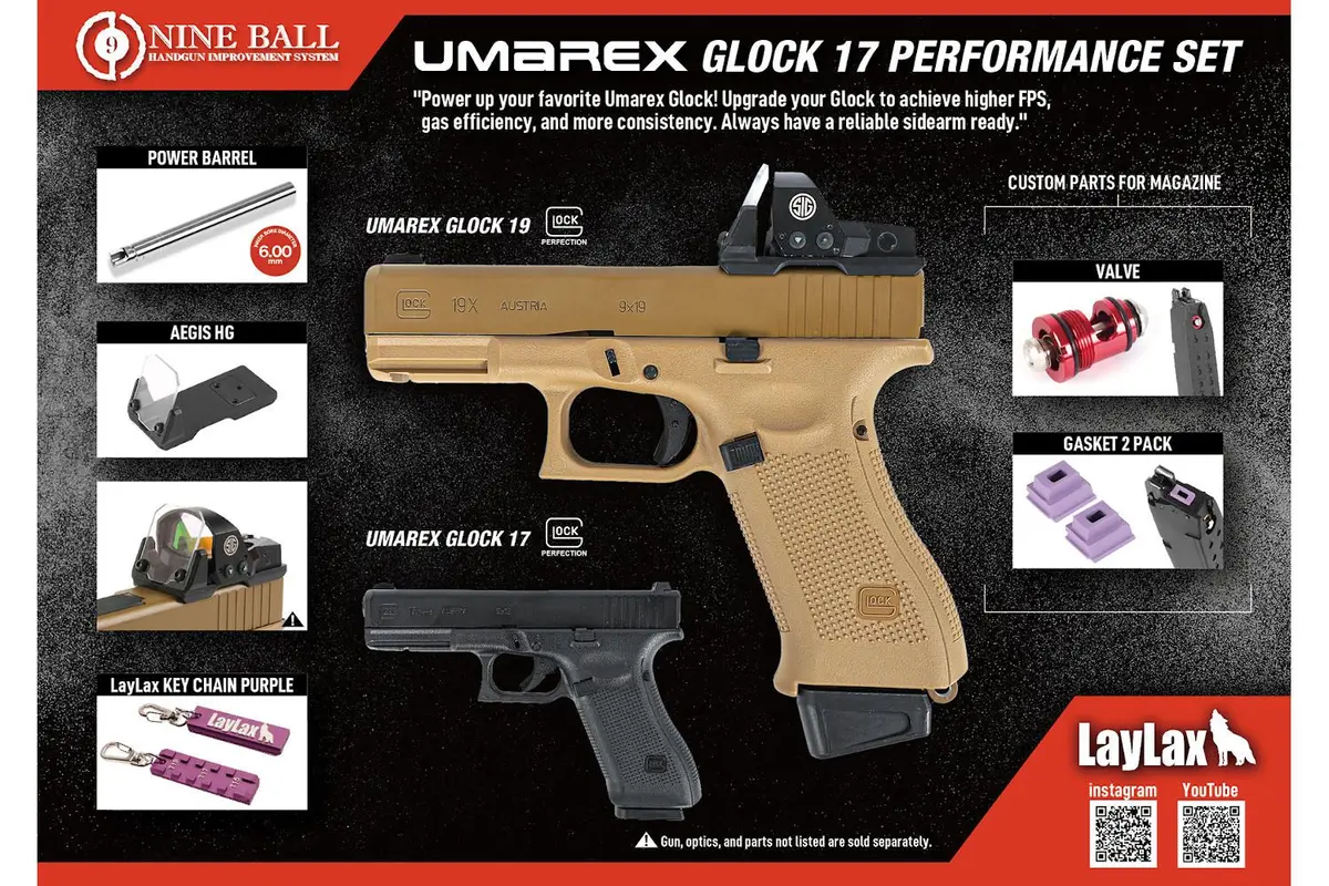 Laylax Nine Ball Umarex Glock 17 Performance Set 1