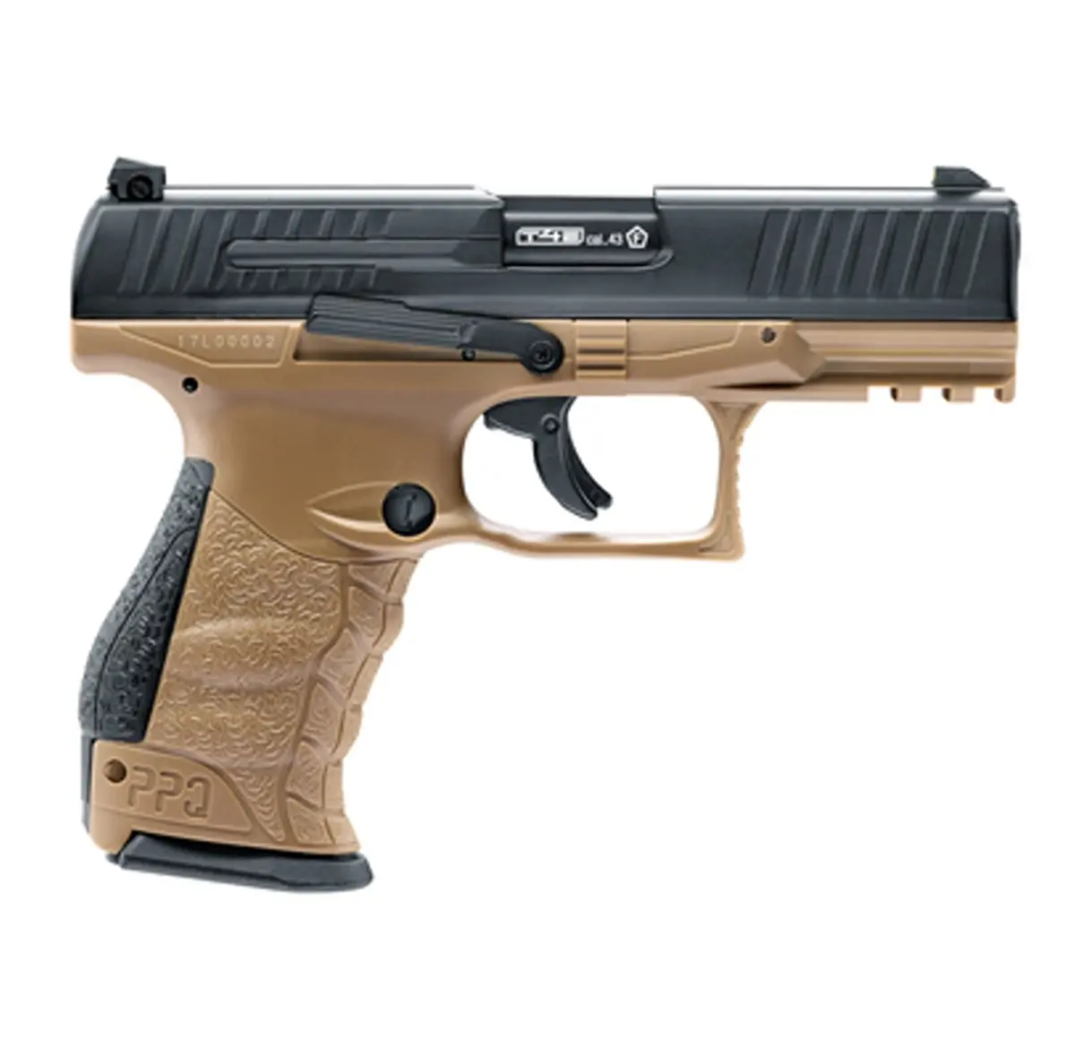 T4e Umarex .43Cal Walther Ppq Gen2 Semi Automatic Co2 Paintball Pistol In Fde 2