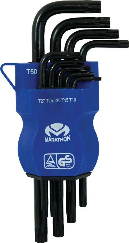 Marathon Torx Key Wrench - 9 Piece Set T10 - T50 5