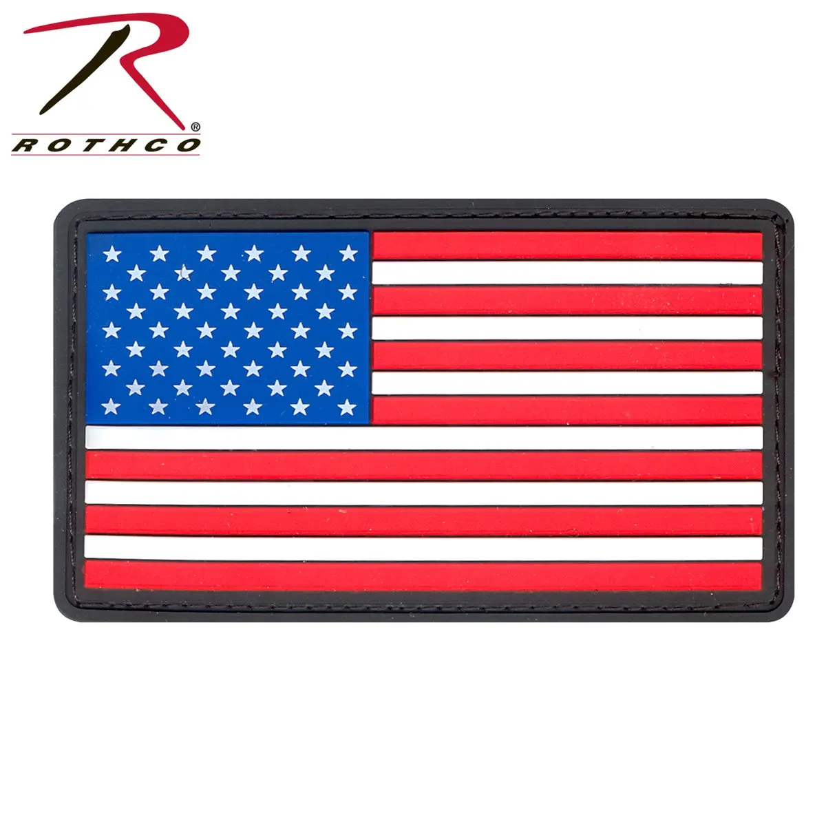 Rothco Pvc Us Flag Patch With Hook Back 1