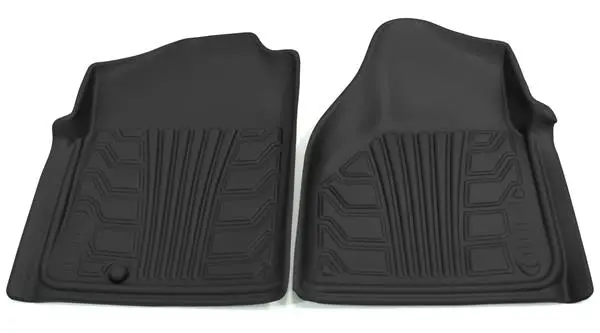 Lund International 283003-B Floor Liner; Catch-It; Molded Fit; Raised Blocks With Drip Channels; Black; Vinyl; 2 Piece 1