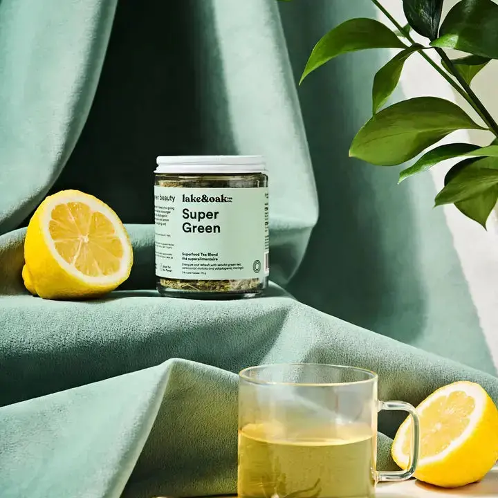 Super Green – Organic Superfood Tea Blend (80G) | Lake & Oak 1