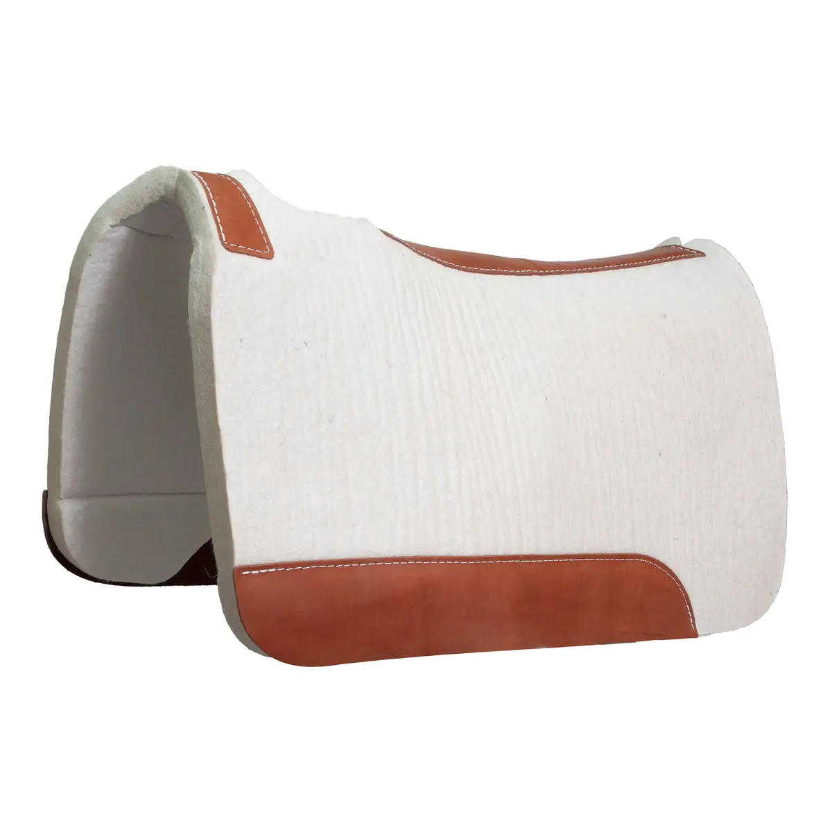 Ezy Ride Contoured Cream Pressed Wool 32” X 31” X 1” 1