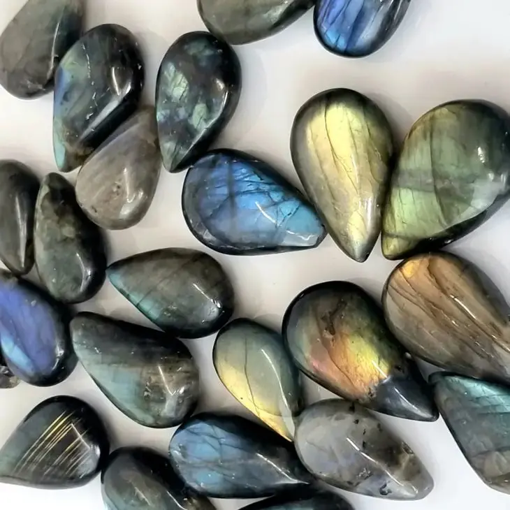 Labradorite Crystal Cabochons - High Grade 1