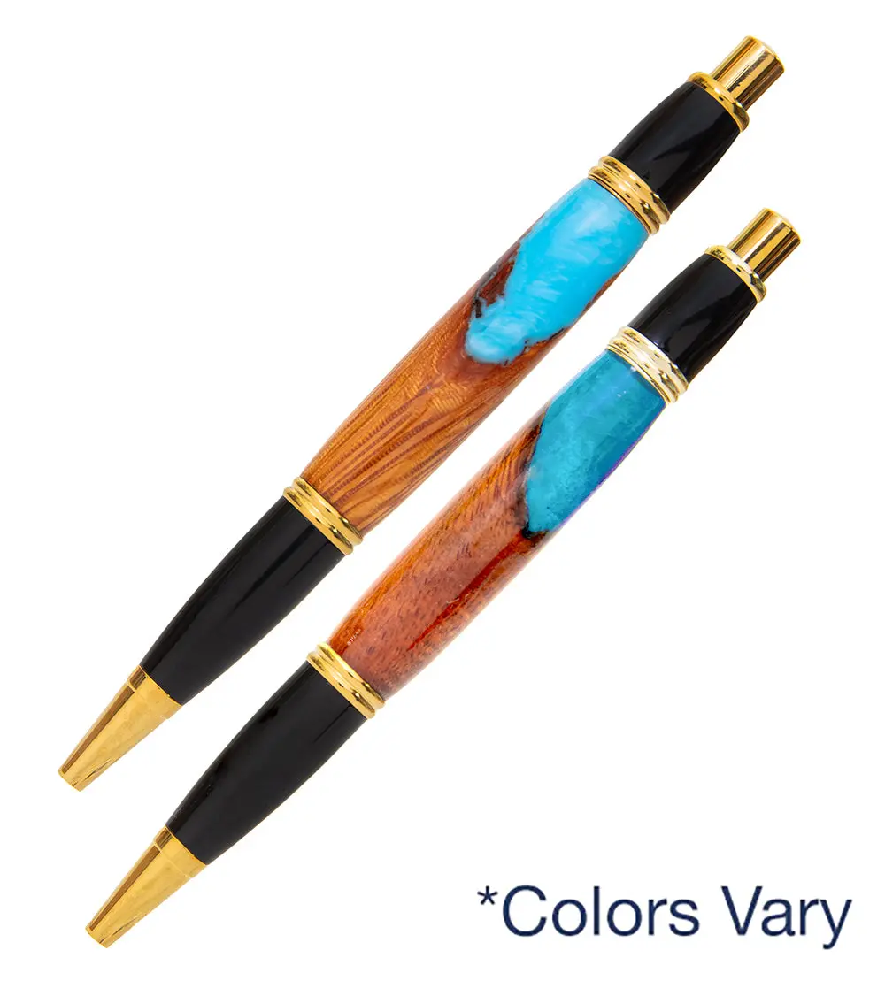 Gatsby Clicker Koa Ball Point Pen With Resin 4