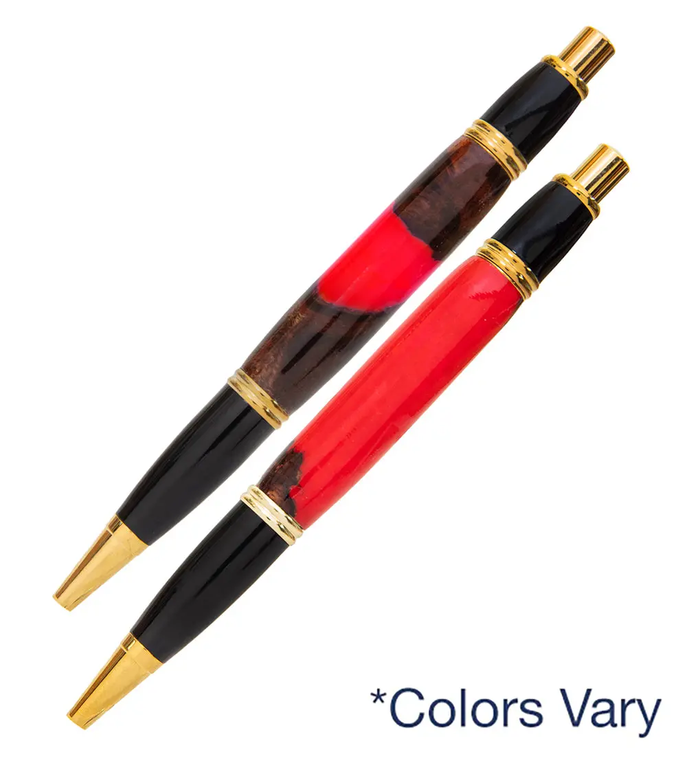 Gatsby Clicker Koa Ball Point Pen With Resin 4