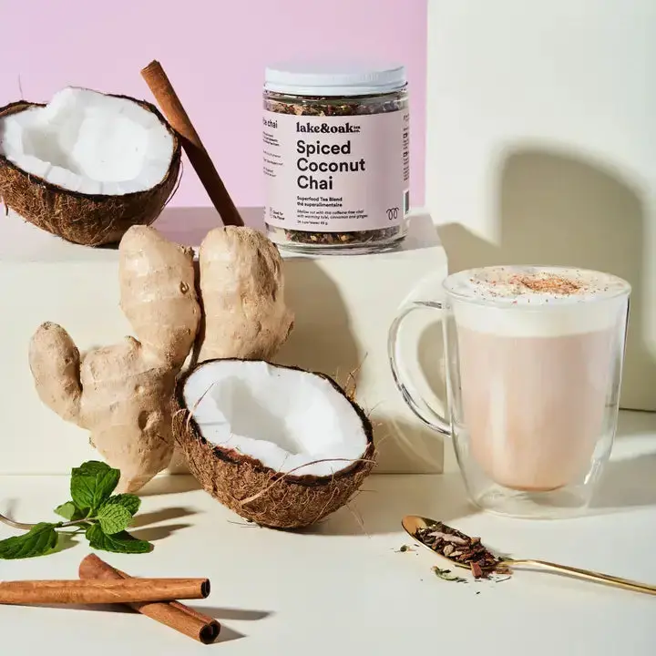 Spiced Coconut Chai – Superfood Tea Blend (65G) | Lake & Oak 1