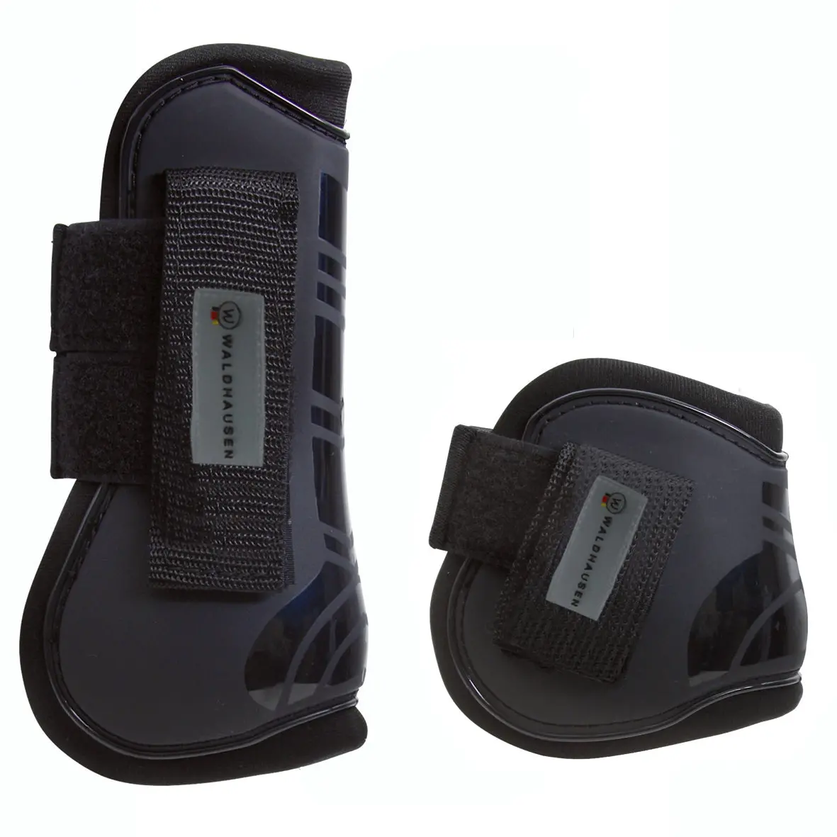 Waldhausen Pro Open Front Tendon & Fetlock Boot Black Set 4-Black 3 Sizes 2
