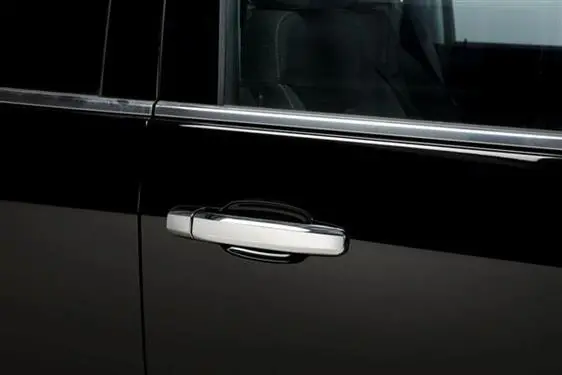 Putco 400440 Exterior Door Handle Cover; Chrome Plated; Abs Plastic; Without Passenger Side Keyhole; With Covers For 4 Doors 1