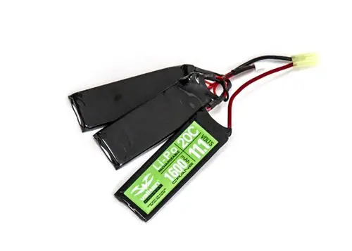 Valken Energy 11.1V 1600 Mah 20C Tri-Panel Lipo Battery 1