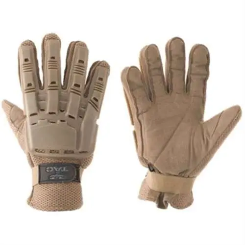 Vtac Full Finger Plastic Back Tan- Large 1