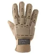 Vtac Full Finger Plastic Back Tan- Medium 1