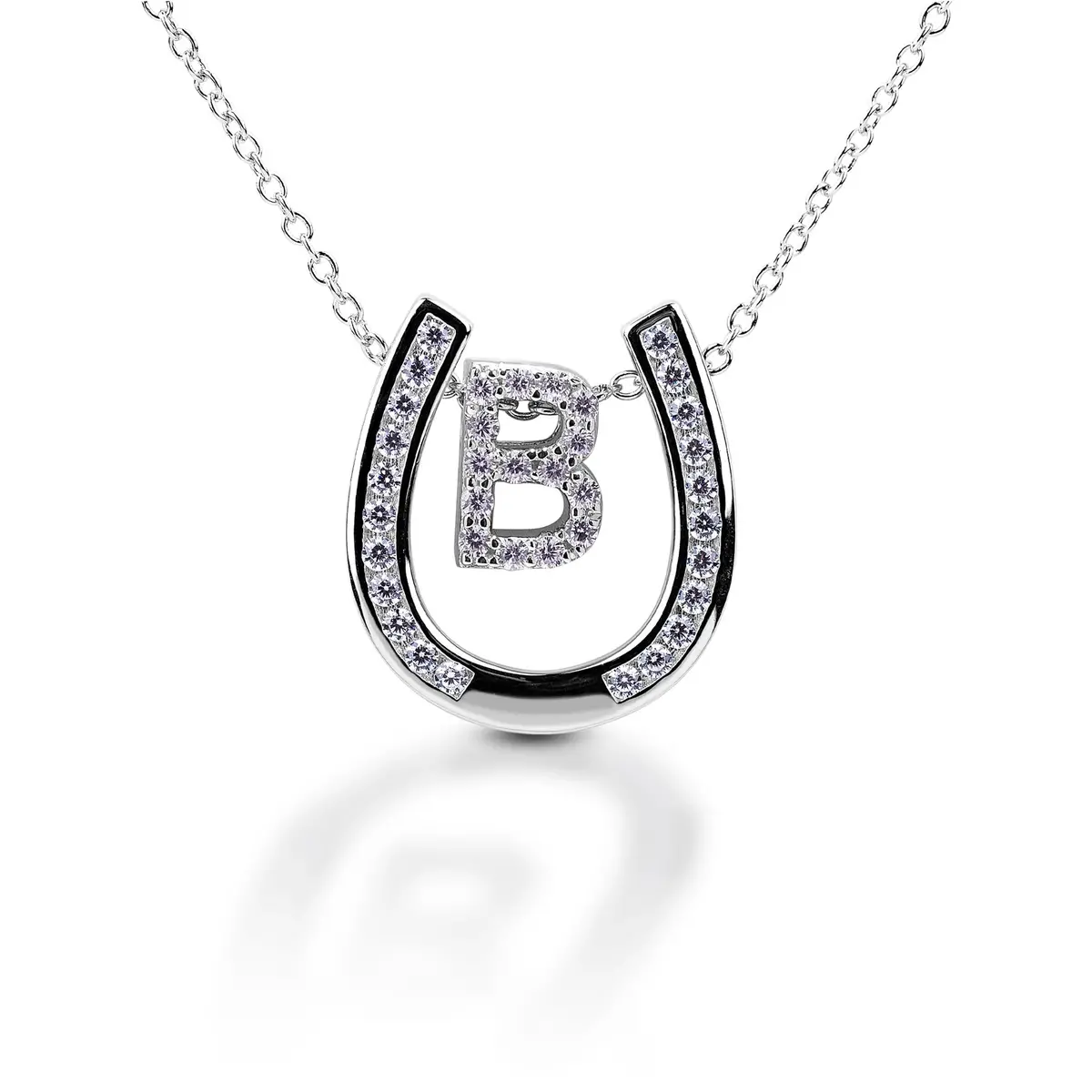 Kelly Herd Personalised Initial Horseshoe Necklace 2