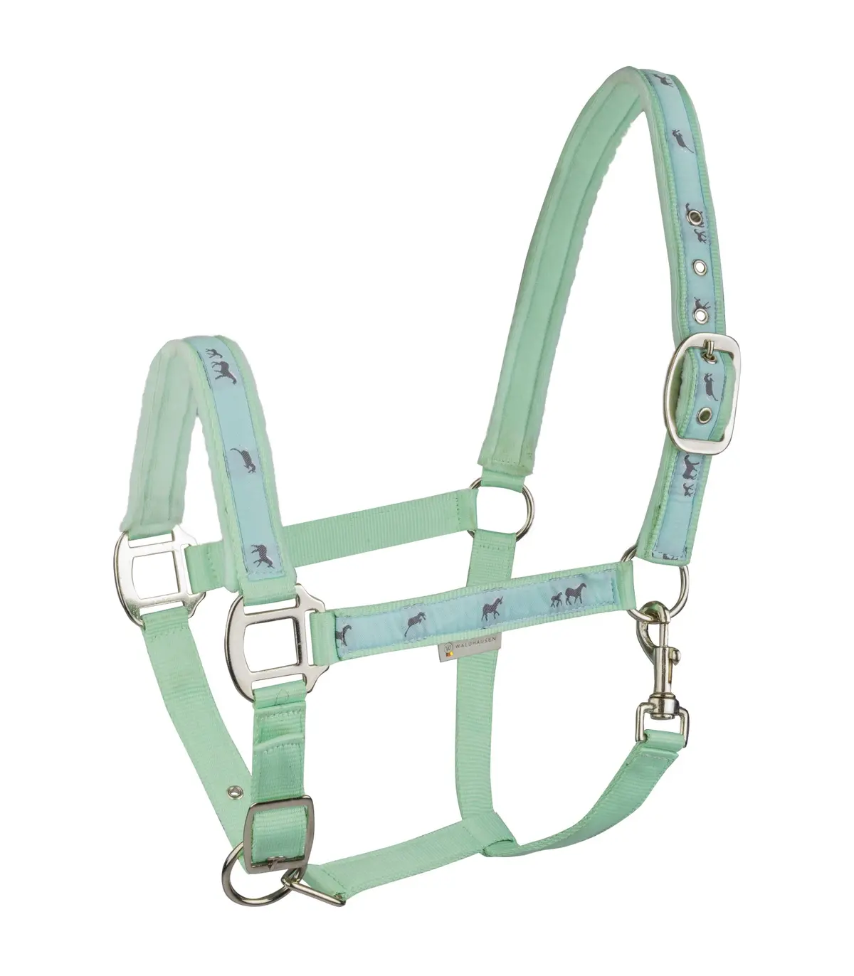 Halter Little Horses Pastel Green 1