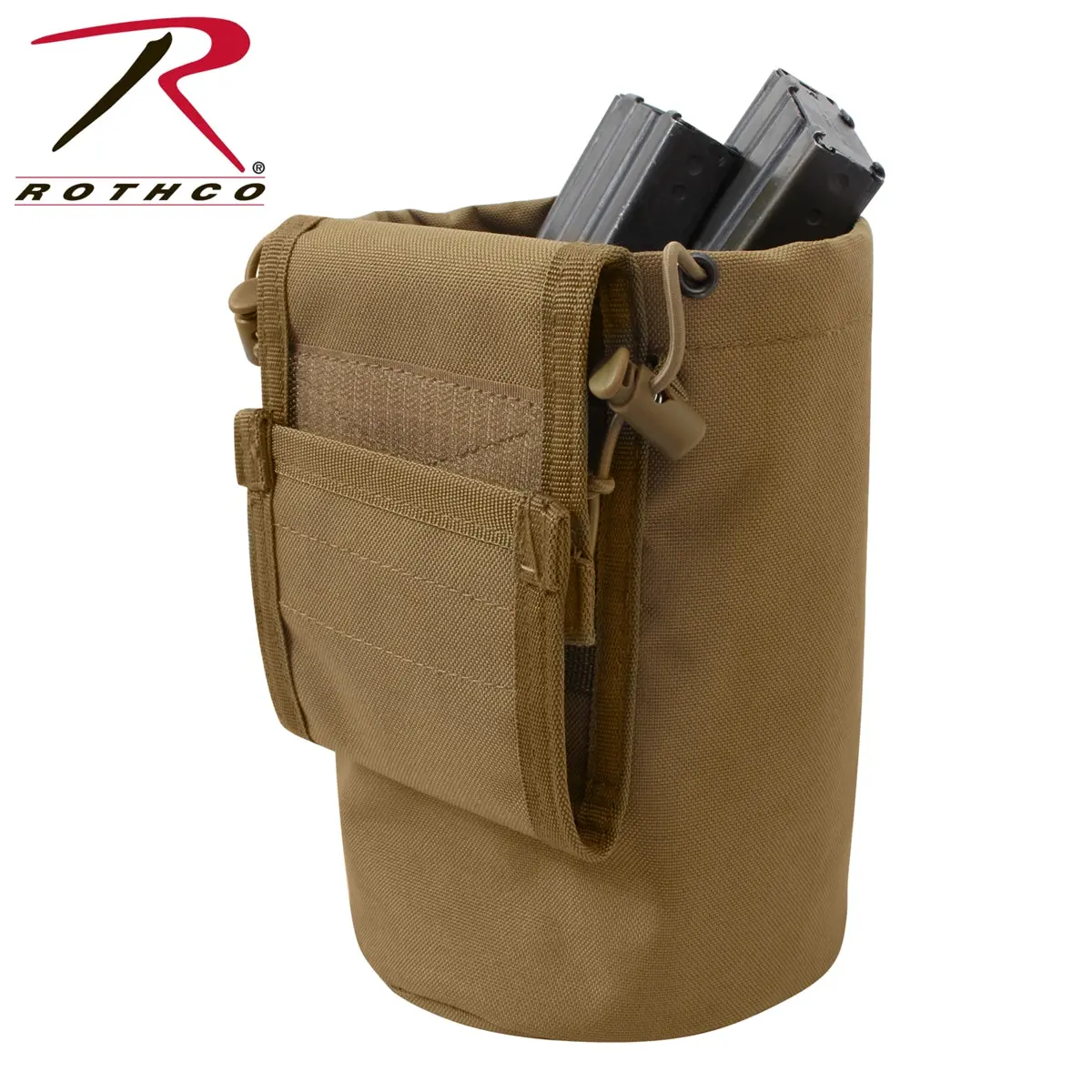Rothco Molle Roll-Up Utility Dump Pouch - Coyote 1