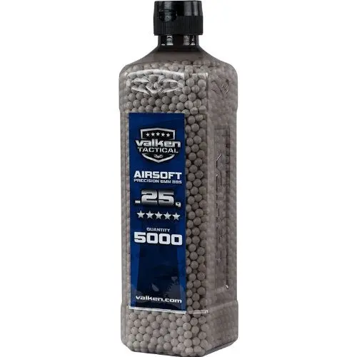 Valken Tactical 0.25G Bbs - 5000Ct Bottle 1