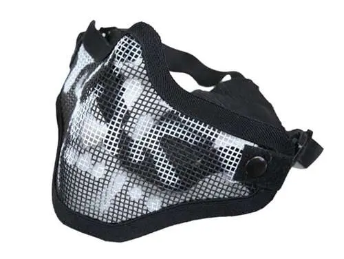 2G Wire Mesh Tactical Mask (Black W- Skull) 1