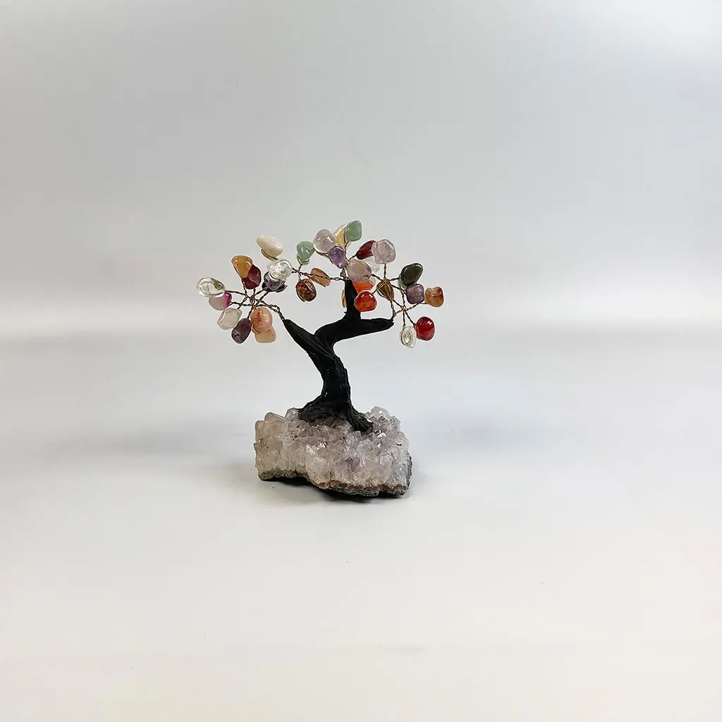Mixed Gems Gemstone Tree 5" - Handmade By Brazil Gems 1