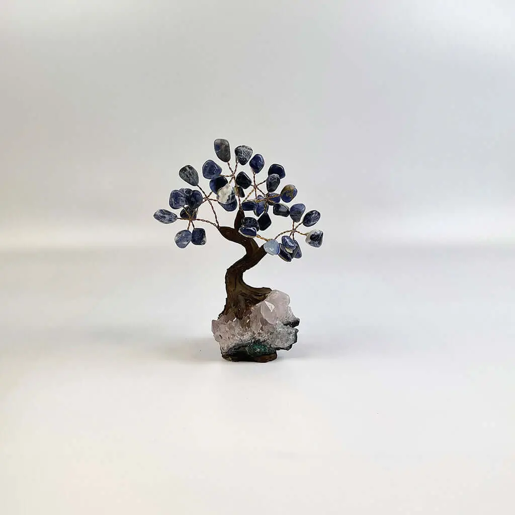 Sodalite Gemstone Tree 5" - Handmade By Brazil Gems 1